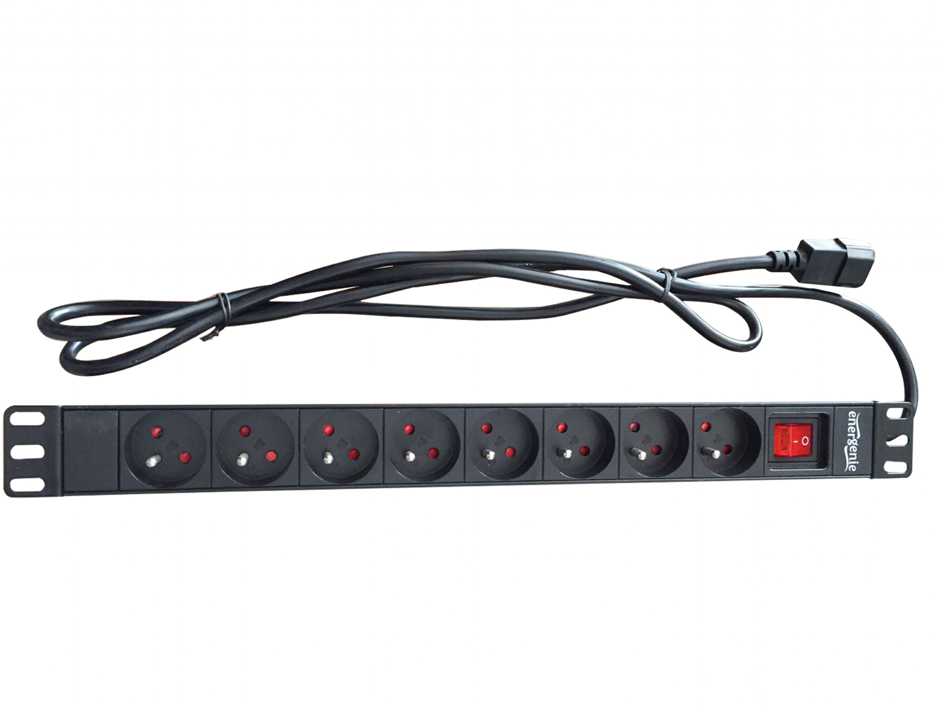 Power Distribution Unit Pdu 8 French Sockets 1u 16a C14 Plug